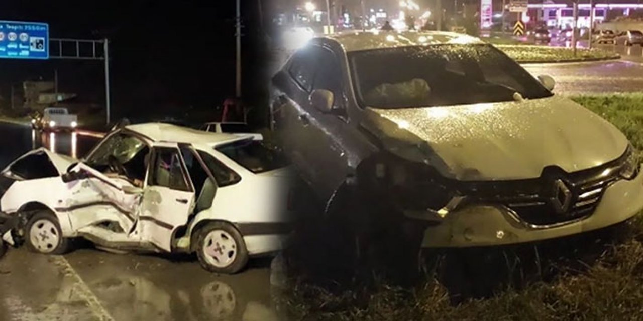 Samsun’da iki otomobil çarpıştı: 11 yaralı