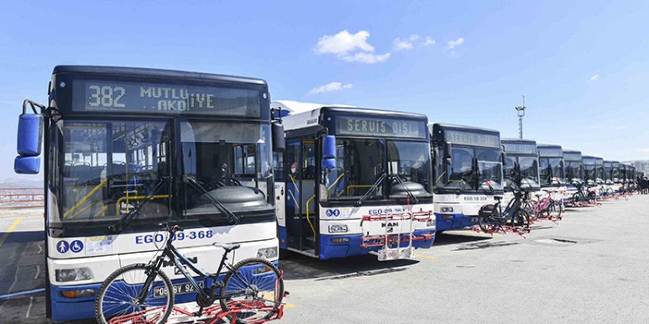 Ankara Büyükşehir Belediyesi’nden EGO otobüslerine bisiklet aparatı