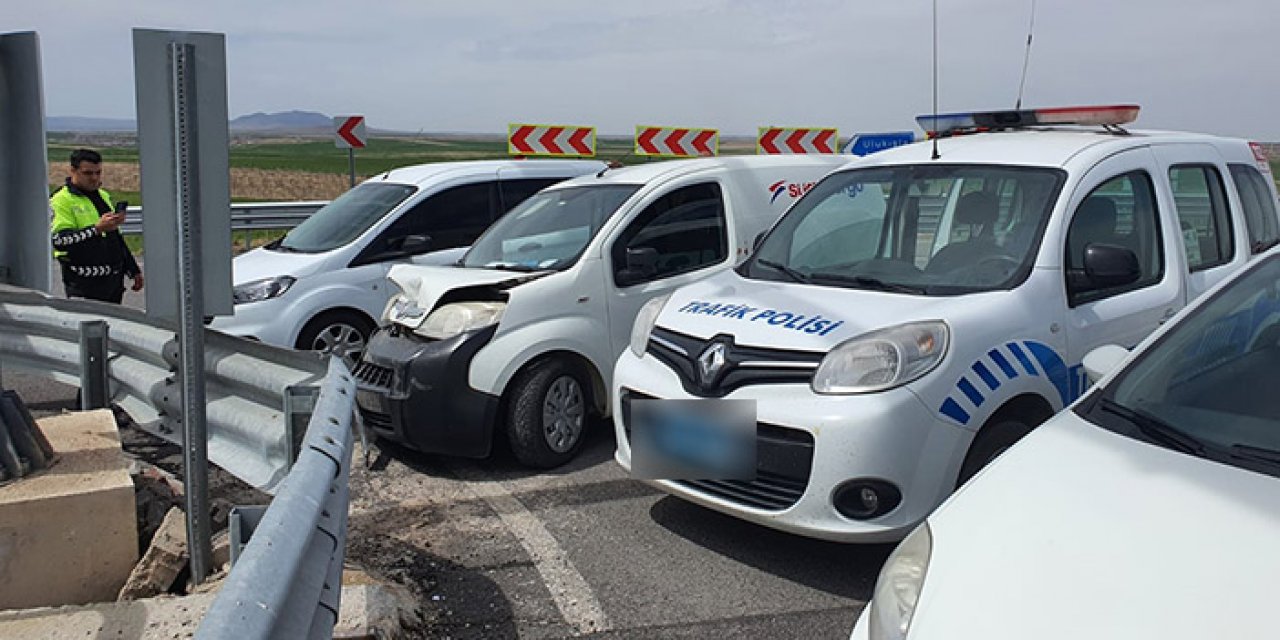 Kargo aracını çalıp kaza yaptı: Yakalandı