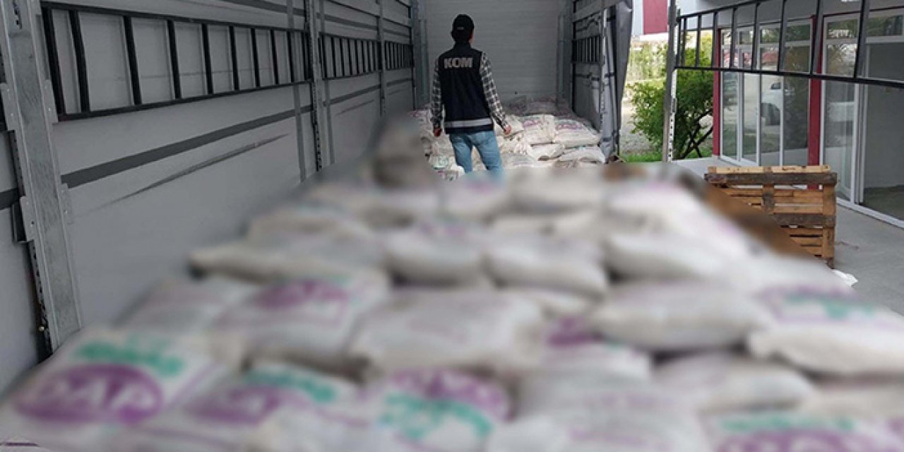 20 ton sahte gübre ele geçirildi