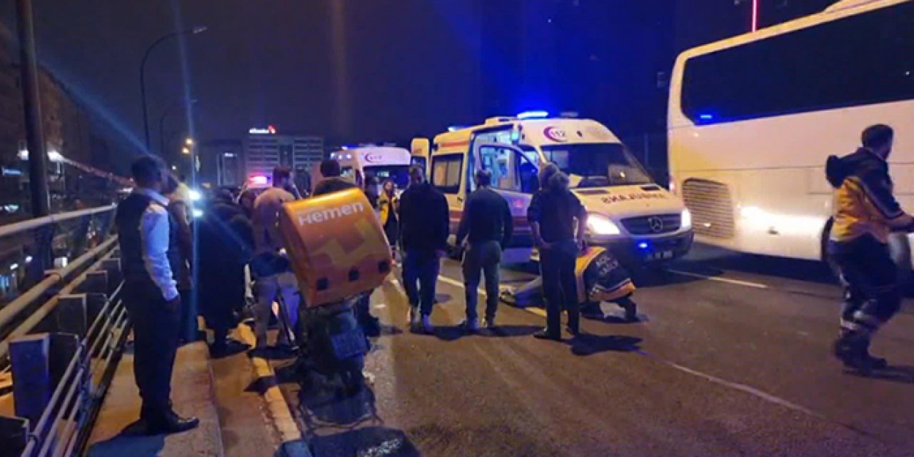 İstanbul’da motosiklet kazası: 2 yaralı