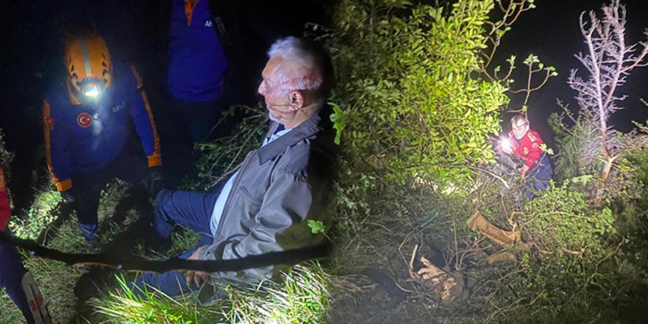 Aracı 60 metreden denize uçtu: Kendisi son anda kurtuldu