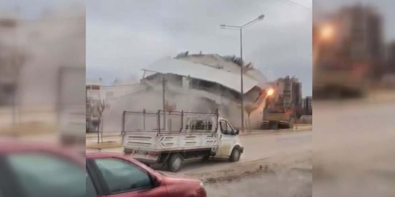 Kontrollü yıkım sırasında bina çöktü