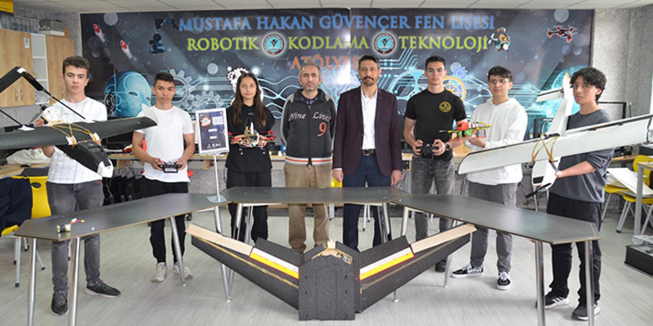 Liselilerin yaptığı İHA Teknofest yolunda
