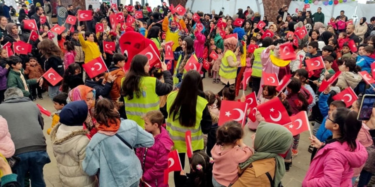 Depremzede çocuklar keyifli zaman geçirdi