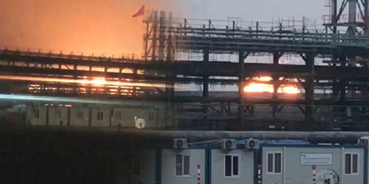 Karadeniz gazının alevleri 15 metreye ulaştı