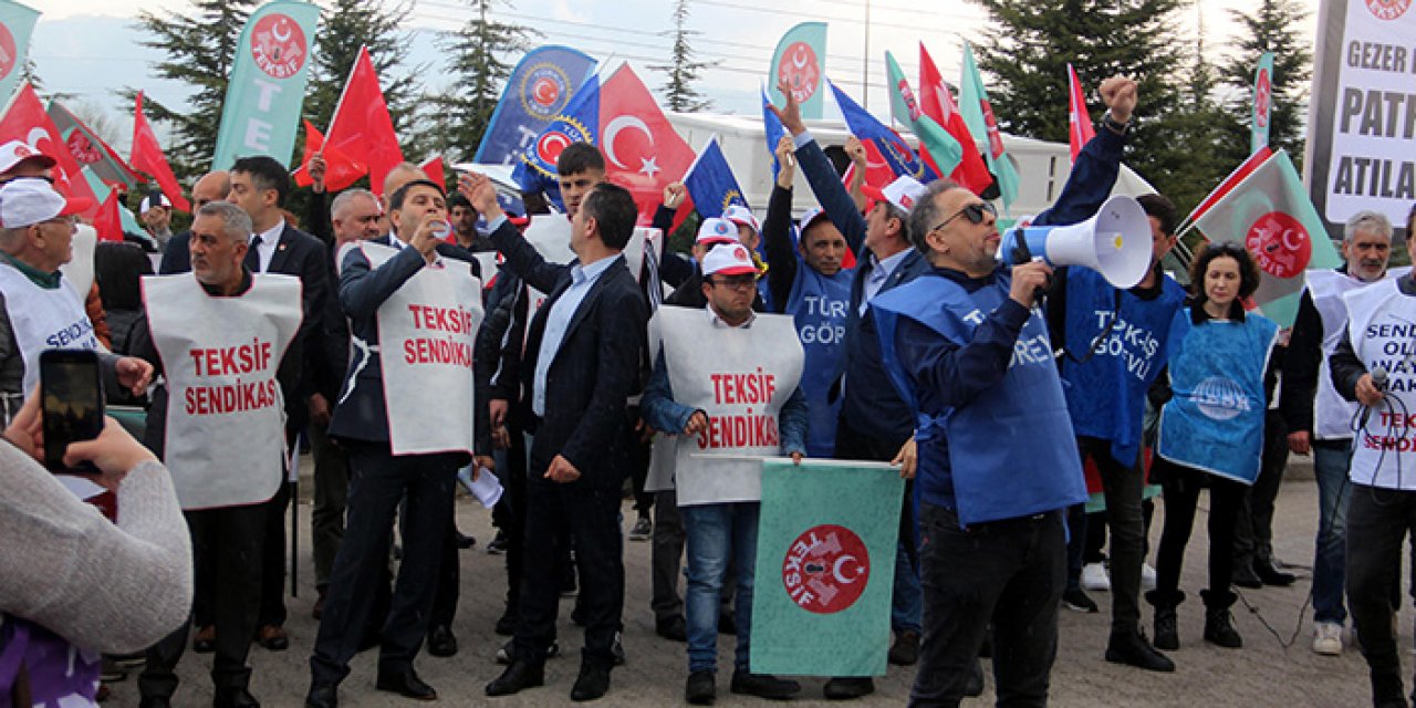 İşten çıkarılan işçiler eylem yaptı