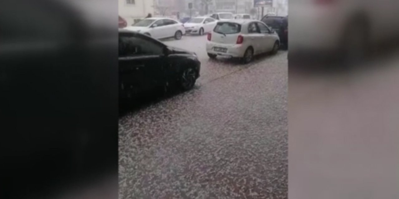 Dolu nedeniyle sokaklar beyaza büründü