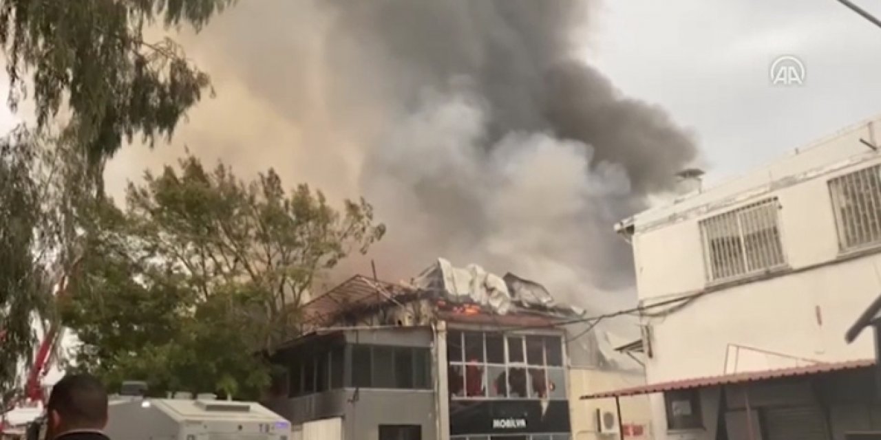 Fabrikada korkutan yangın