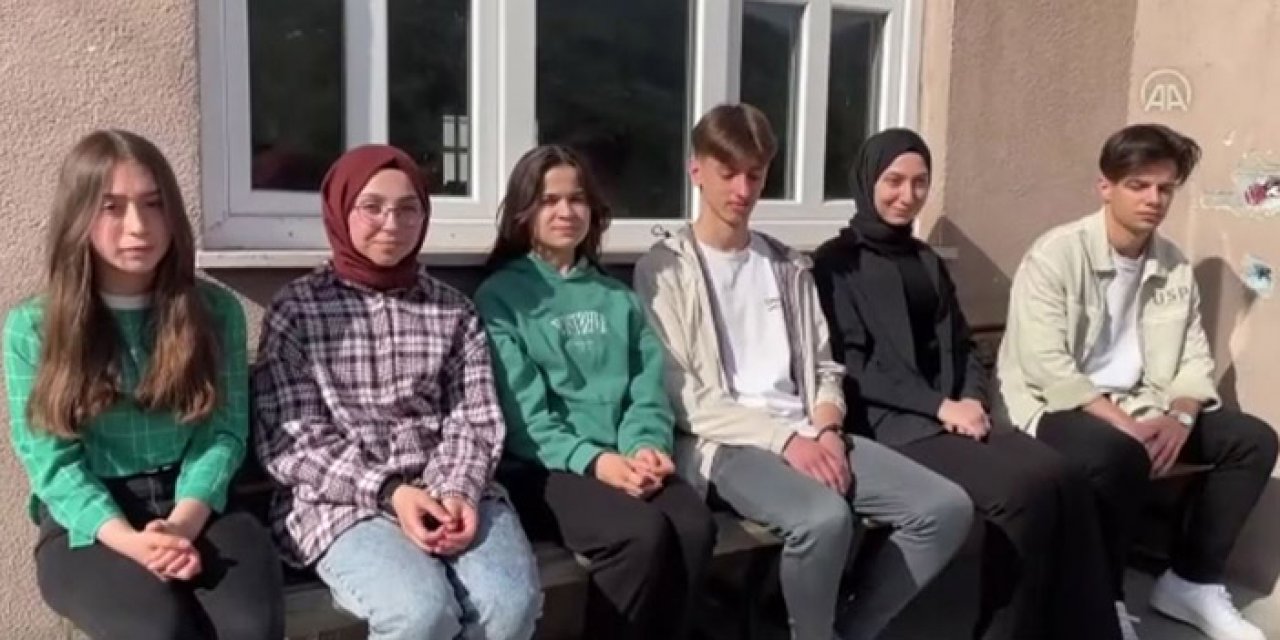 Lise öğrencileri Azerbaycan yolcusu