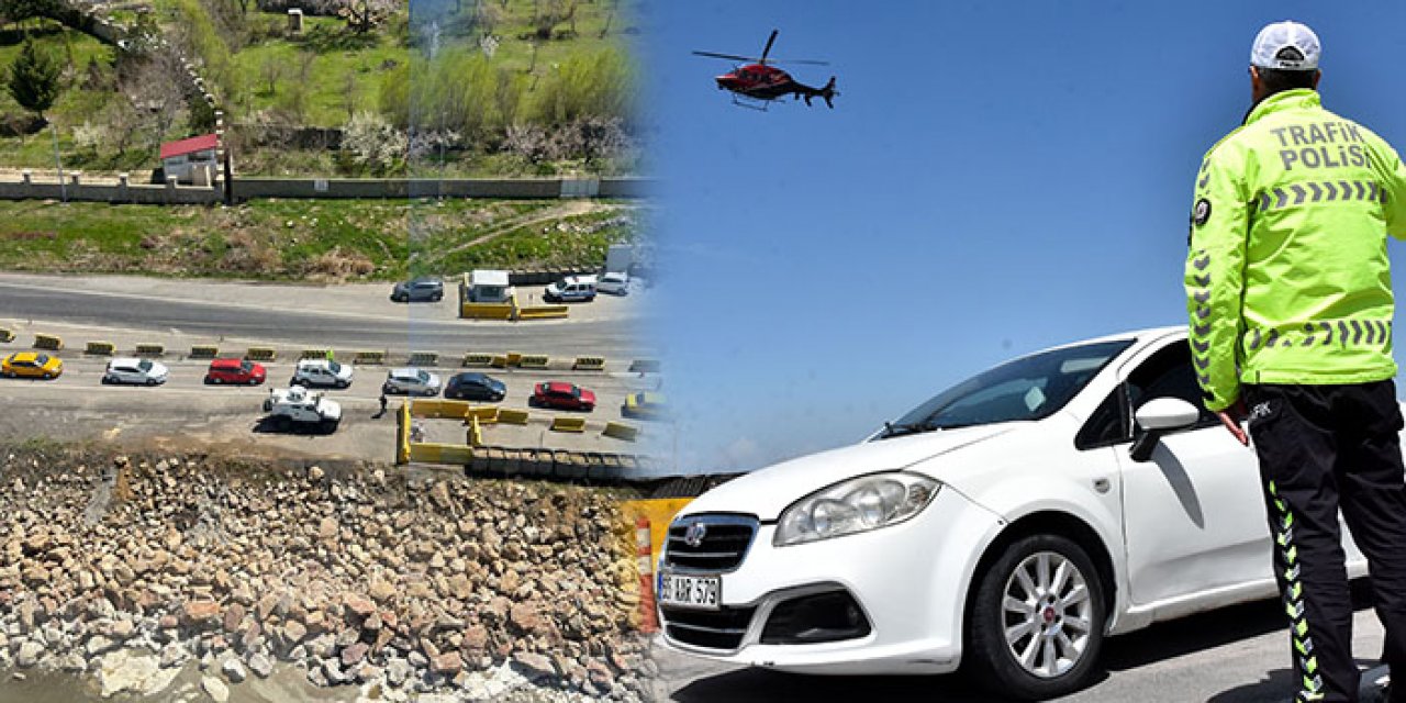 Van’da havadan karadan trafik denetimi