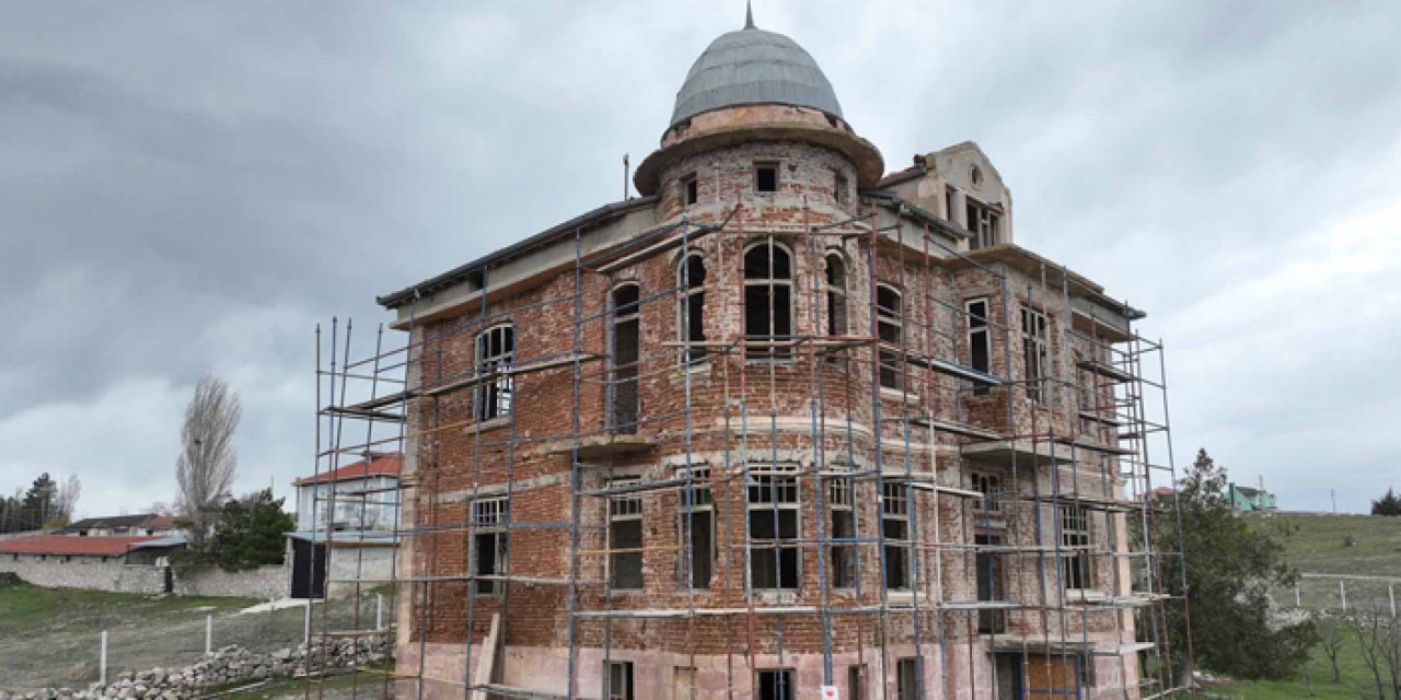 Hallaçlı Mehmet Ağa Konağı’nda çalışmalar başladı: Bu yıl içinde tamamlanacak