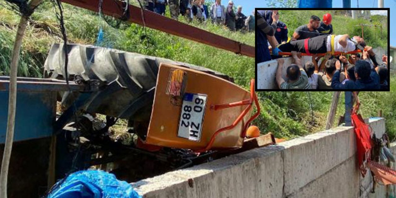 Traktör devrildi: 2'si çocuk, 6 yaralı