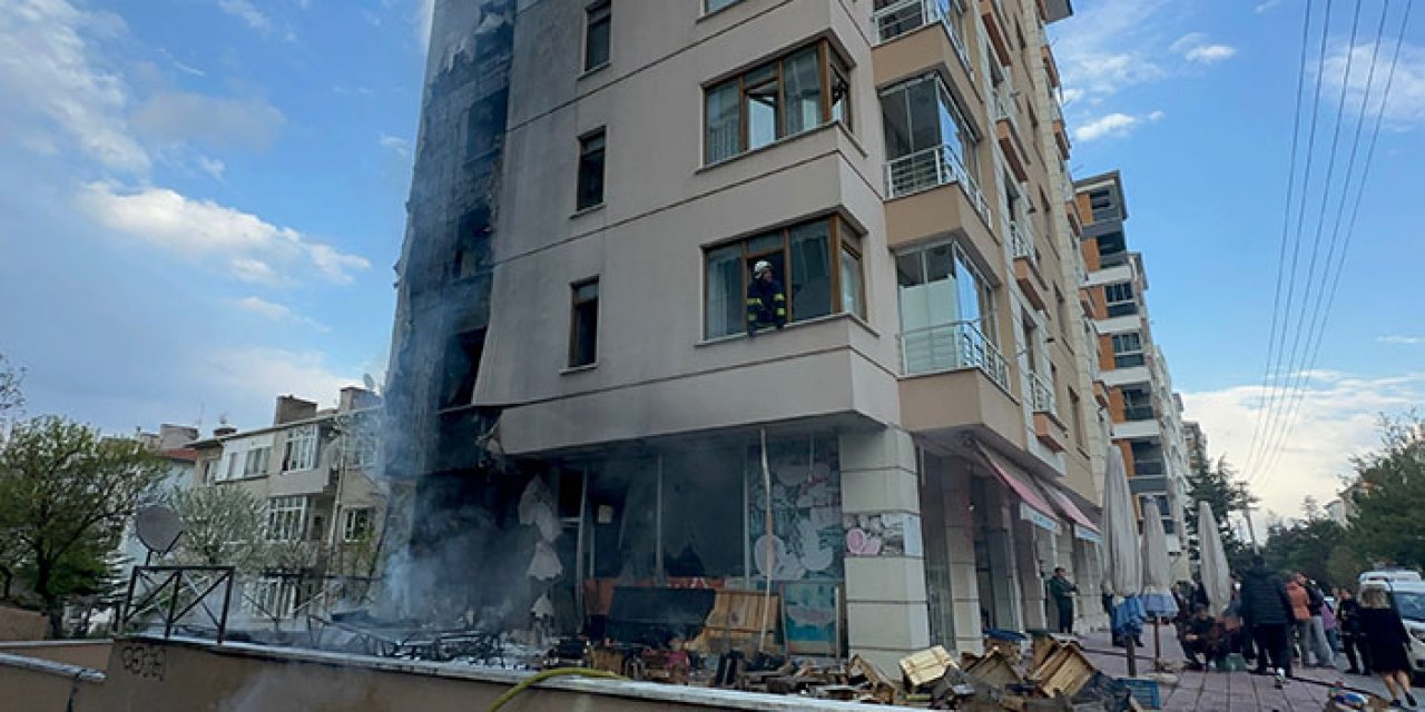 Apartmanın çıkan yangın hasara neden oldu