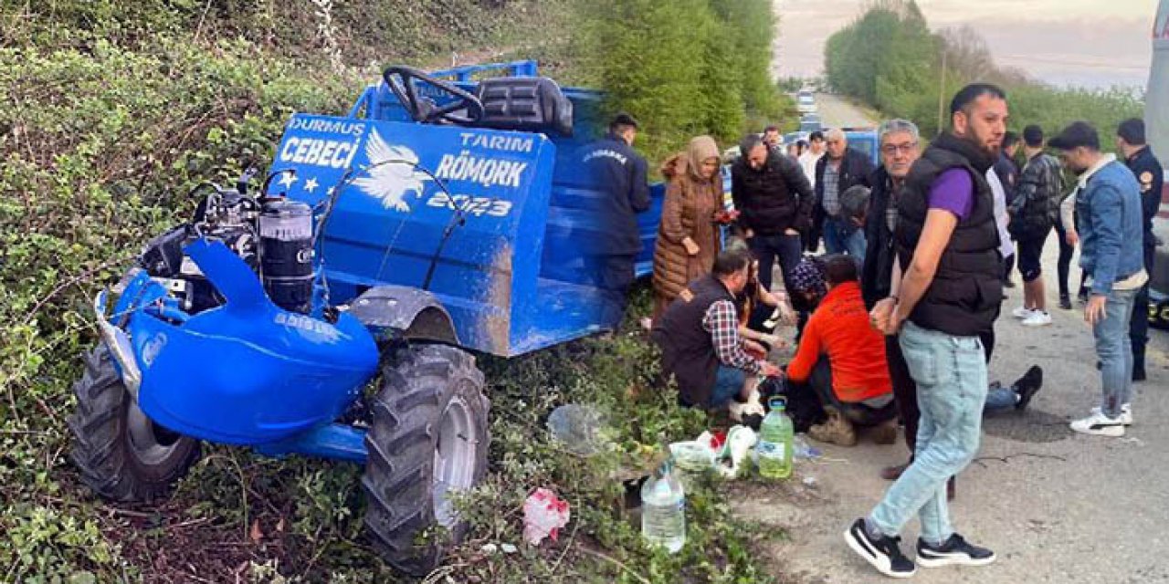 Bayram dönüşü patpat devrildi: 7 yaralı