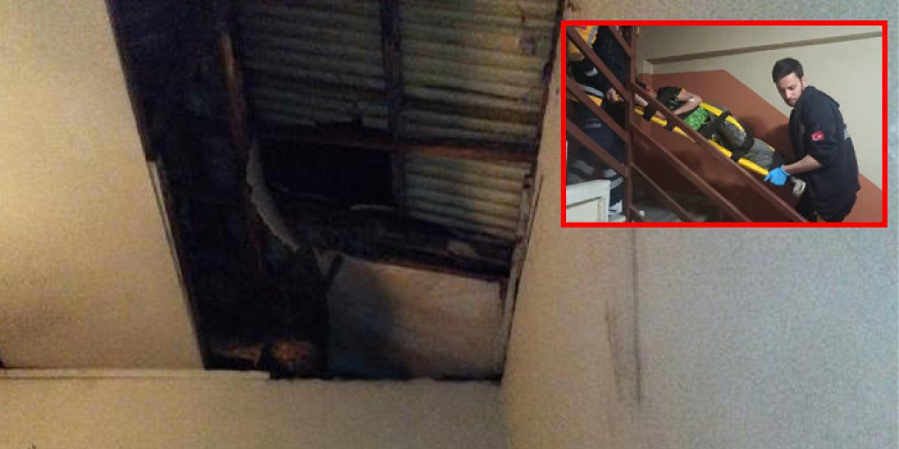 Çatıda gezen çocuk boşluğa düştü; Ağır yaralı