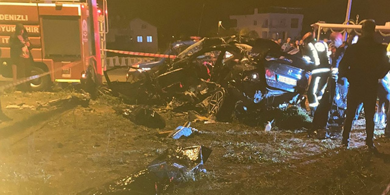 Denizli’de büyük kaza: 4 ölü, 3 yaralı