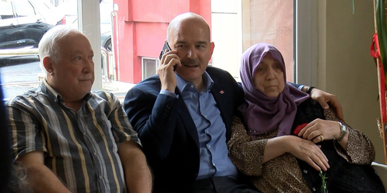 Süleyman Soylu Sarıyer’de huzurevi ziyareti yaptı