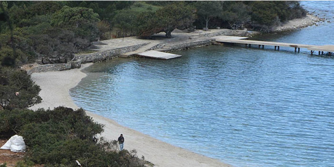 Sahile kum döken firmaya para cezası