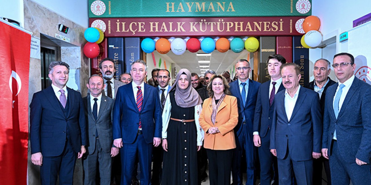 Haymana'ya Halk Kütüphanesi açıldı