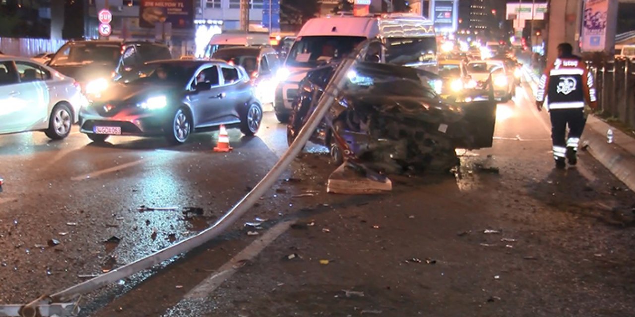 Makas atmak istedi: Trafiği savaş alanına çevirdi