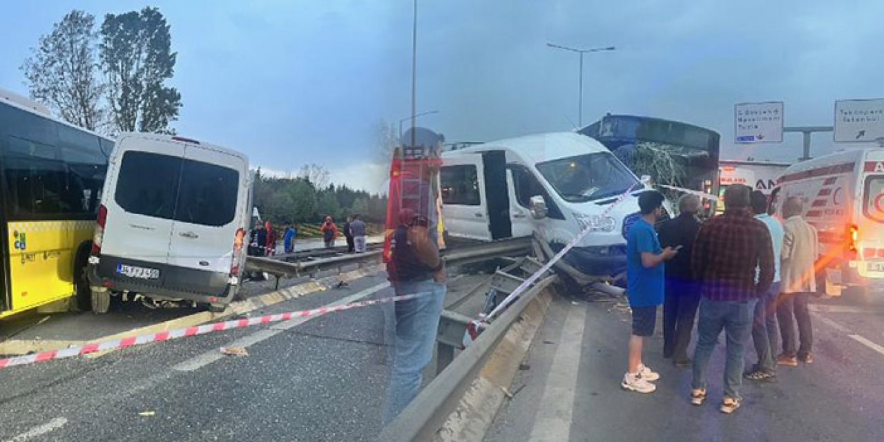 İETT otobüsü ile personel servisi çarpıştı: 6 kişi yaralandı