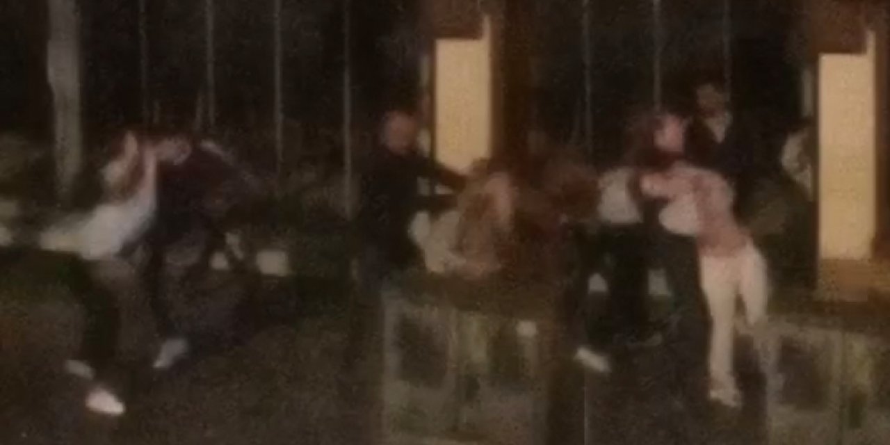 Üç kadını döverek zorla taksiye bindirdiler: Dehşet anları kamerada