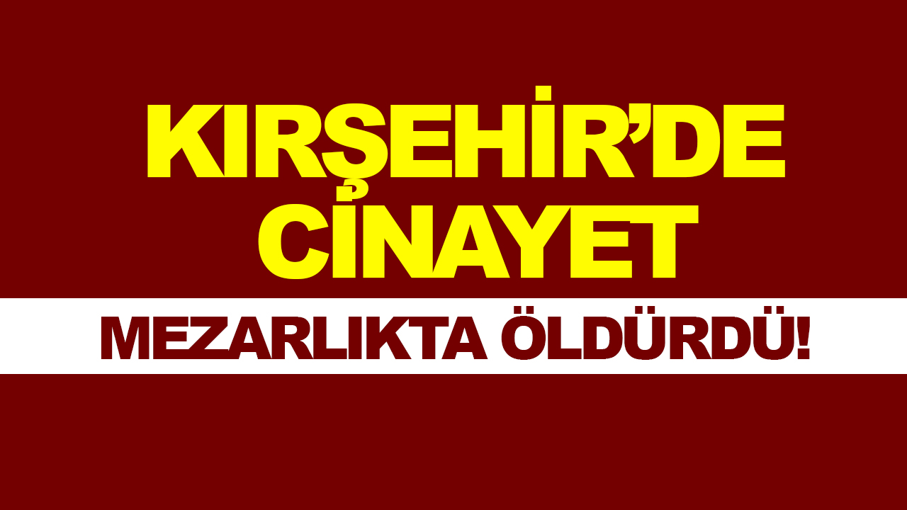 Kırşehir'de Cinayet: Mezarlıkta tartıştığı kişiyi kazmayla öldürdü