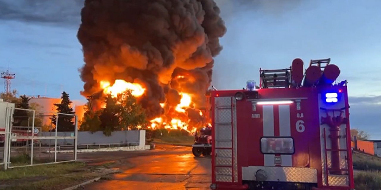Kırım'da Yakıt depolarına İHA'lı saldırı