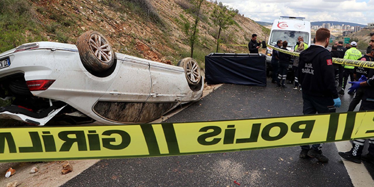 Takla atan araçta kardeşi öldü; kendisi yaralandı