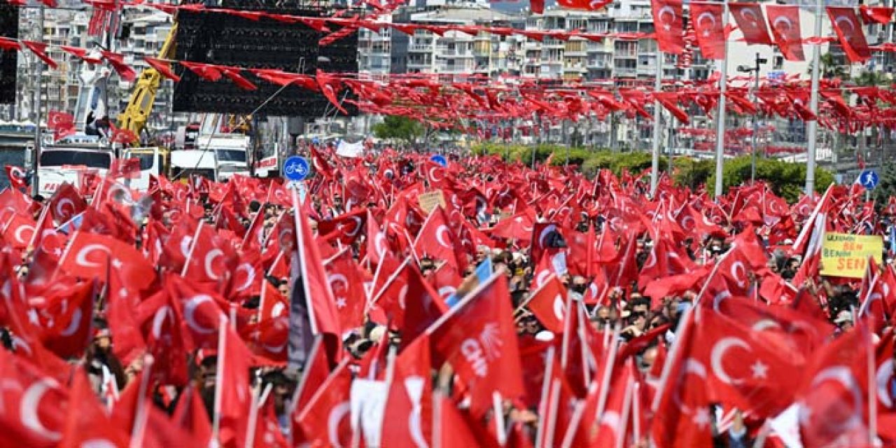 İzmir Kordon Boyu'nda Millet İttifakı mitingi düzenlendi