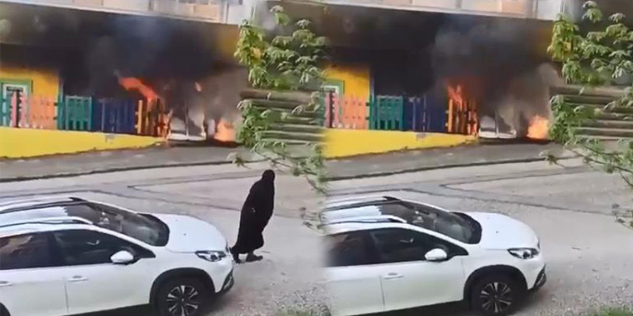 Anaokulunda korkutan yangın