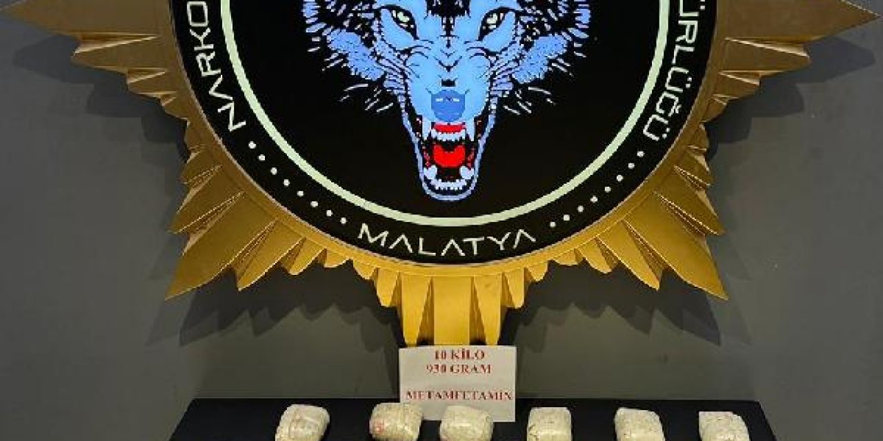 10 kilo metamfetamin ele geçirildi; 2 gözaltı