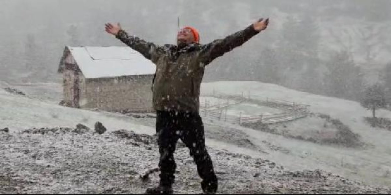 Sivas’ın yüksek kesimlerinde mayıs karı
