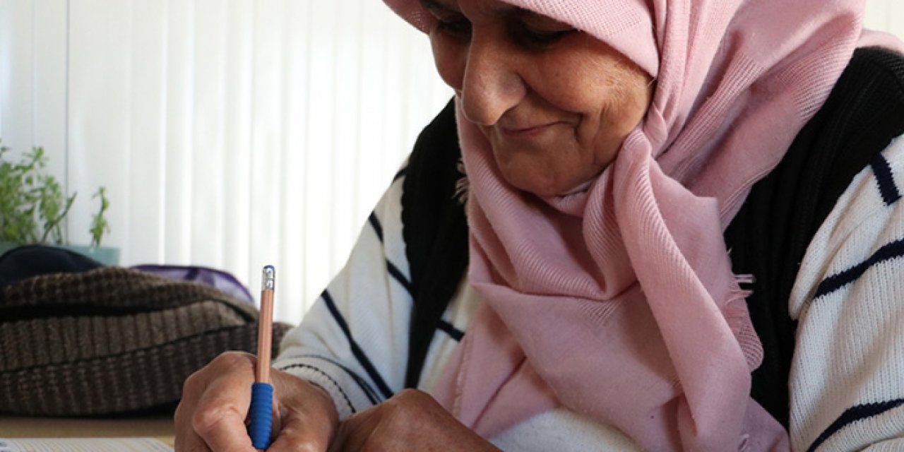 Konteyner kentte okuma yazma öğrendi