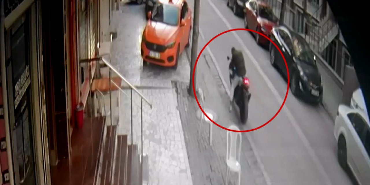 Alıcı gibi gitti motosiklet çaldı