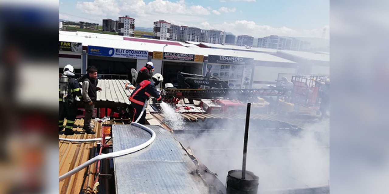 Batman ek sanayi sitesinde çıkan yangın söndürüldü