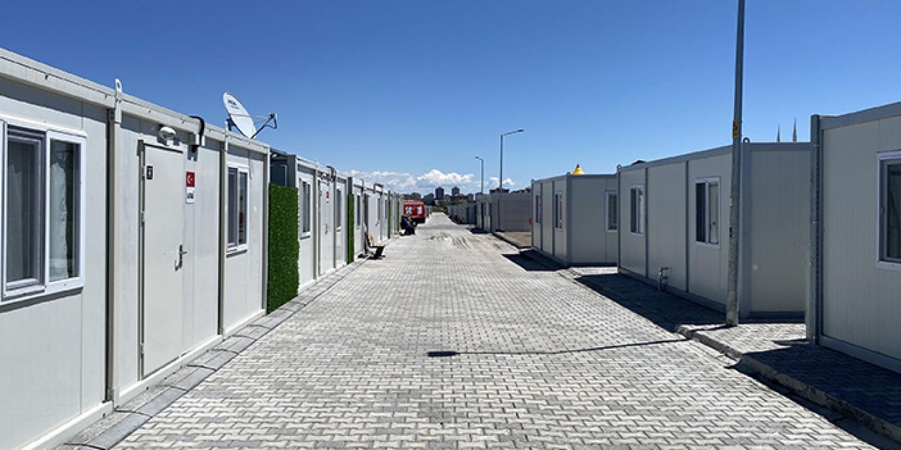 90 bin 939 depremzede konteynerlere yerleştirildi