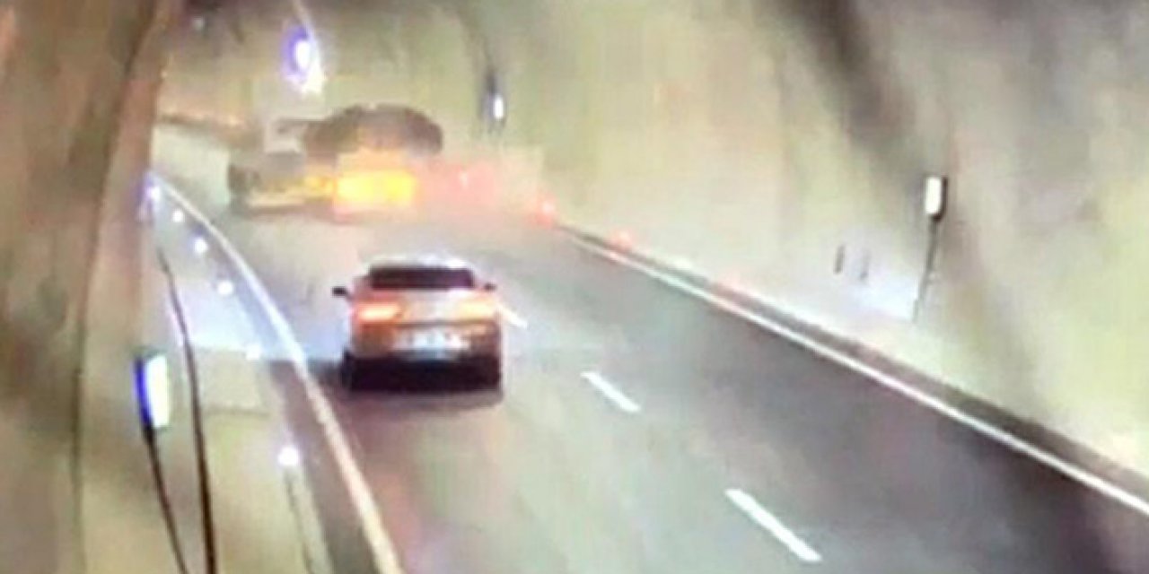 Troya Tüneli’ndeki ölümlü kaza kameralara yansıdı