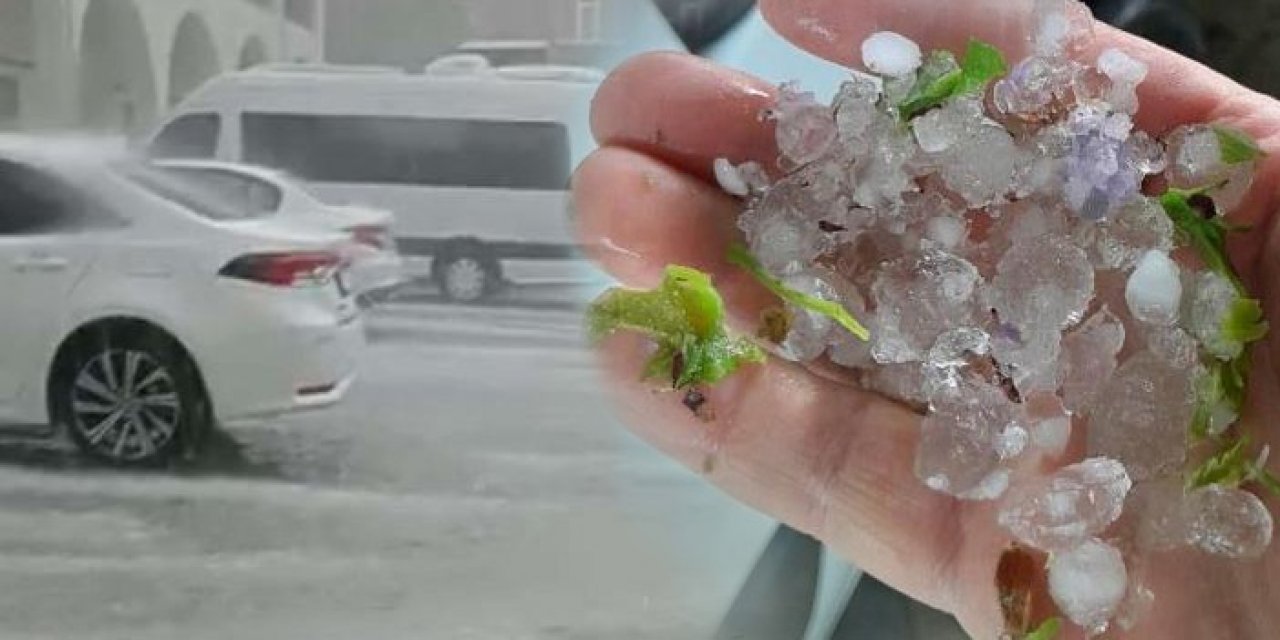Çanakkale'de sağanak ve dolu etkili oldu
