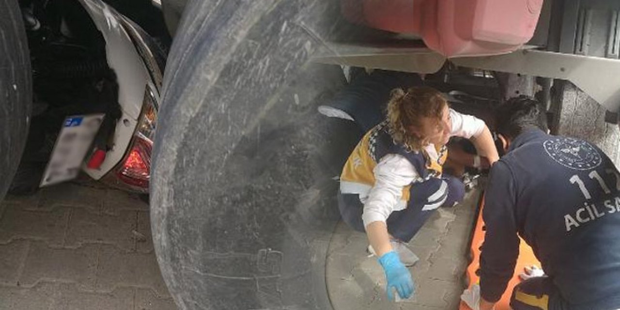 17 yaşındaki motosiklet sürücüsü 50 metre sürüklendi