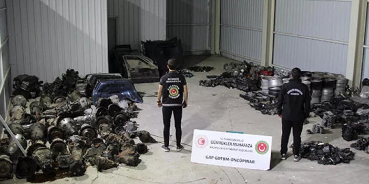 10 milyon liralık yedek parça ve kaçak otomobil ele geçirildi