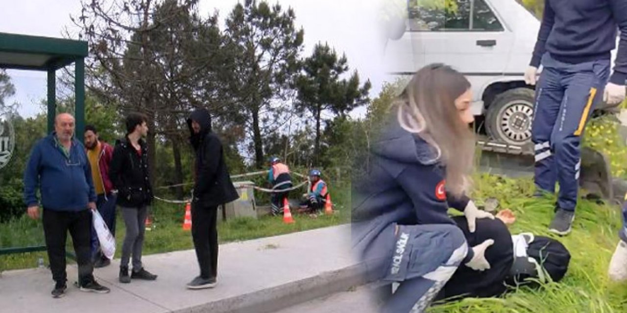 Direksiyon hakimiyetini kaybederek durağa daldı: 2 yaralı