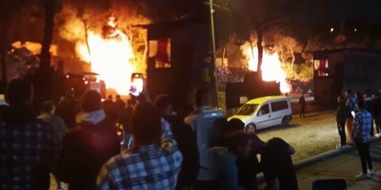 İstanbul’da korkutan yangın: Hurda deposu alevlere teslim oldu