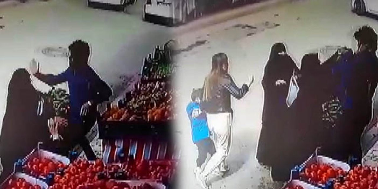 Kahramanmaraş'ta bir kişi sebze alan kadınlara saldırdı
