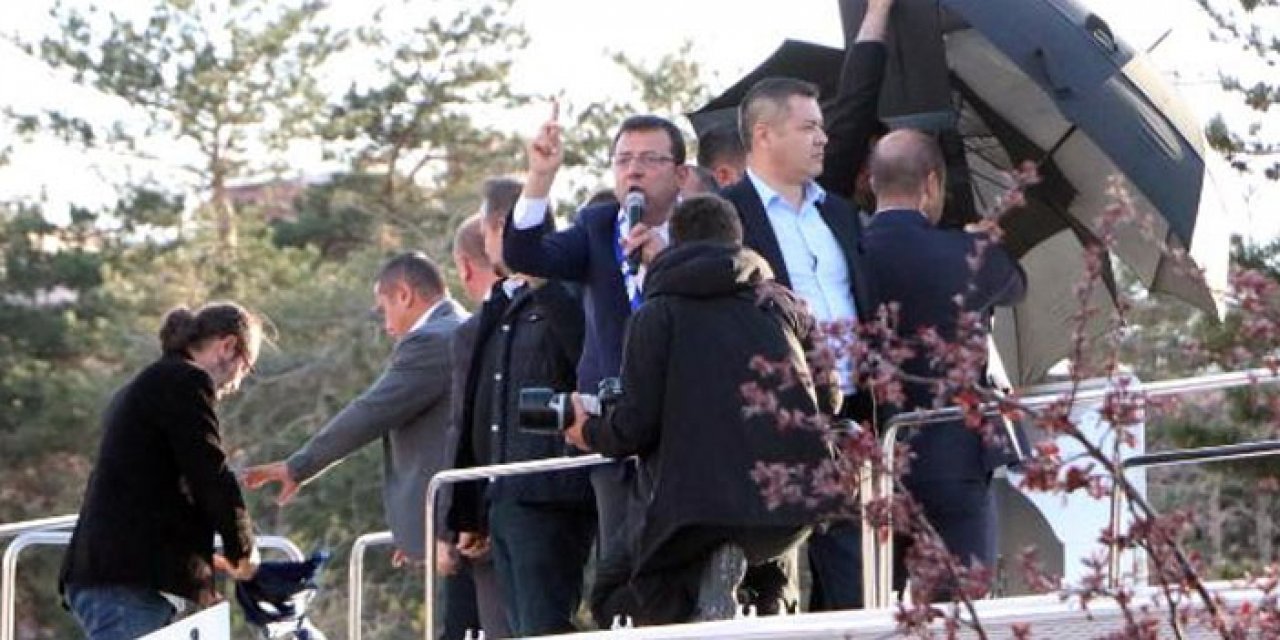 Erzurum'da miting gerilimi: İmamoğlu'ya saldırı