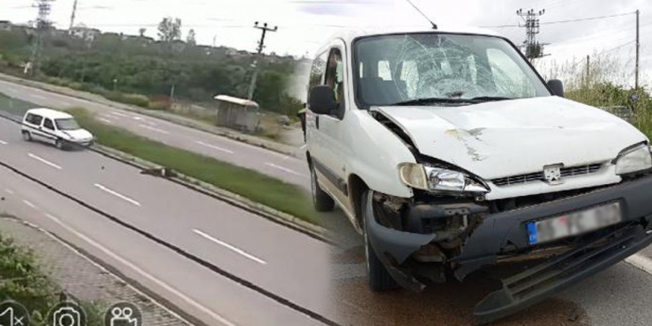 Engelli Aziz'e otomobil çarptı