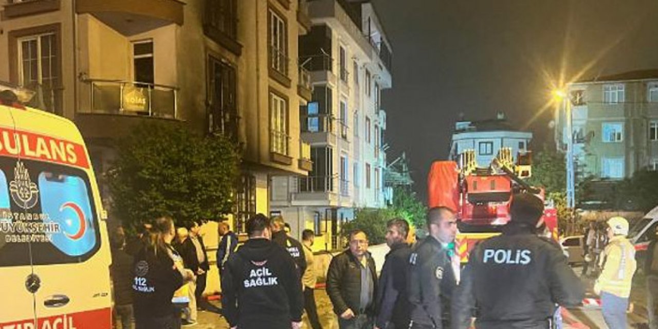 Binanın giriş katı alevlere teslim oldu