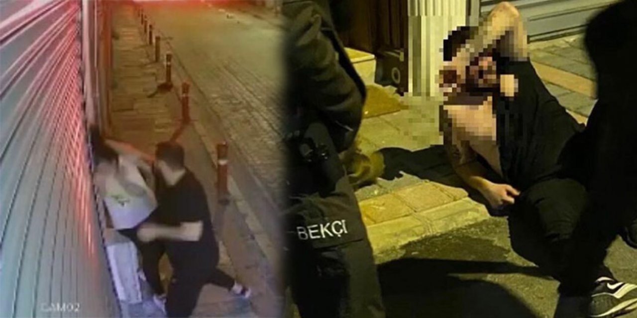 Eski sevgilisini döven genç çevredekiler tarafından dövüldü