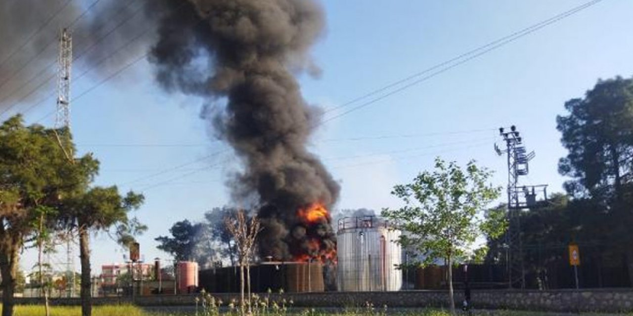 Asfalt tankında yangın çıktı: Alev topuna döndü